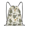 thumbnail image 1 of Balery Vintage Animals Palm Tree Pattern Drawstring Backpack Bag Sport Gym Sackpack Cinch Bags Pattern Drawstring Backpack Bag Sport Gym Sackpack Cinch Bags -Small, 1 of 6