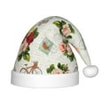 thumbnail image 1 of Balery Vintage Bike Flower Butterfly Pattern Santa Hat Christmas Hat Funny Christmas Hat Christmas Knitted Beanie Hat For Kids, 1 of 6