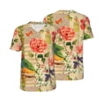 thumbnail image 1 of Balery Vintage Bird Baseball Jersey for Men Casual Button Down Shirts Short Sleeve Active Team Sports Uniform-3X-Large, 1 of 9