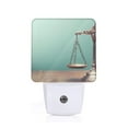 thumbnail image 1 of Balery Vintage Brass Balance Scale Pattern LED Night Light with Automatic Sensor Plug in Night Light with Dusk-to-Dawn Light Sensor LED Nightlight 0.5W-UK, 1 of 7