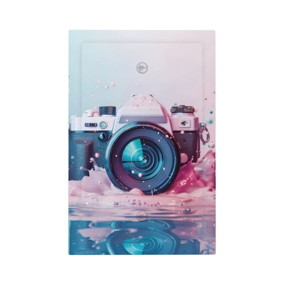 Balery Vintage Camera Splash Art for Duplex Wall Plates Kit, Electrical Outlet Covers, Standard Size 1-Gang 5.0" x3.0", Electric Receptacle Plug Covers-Style V