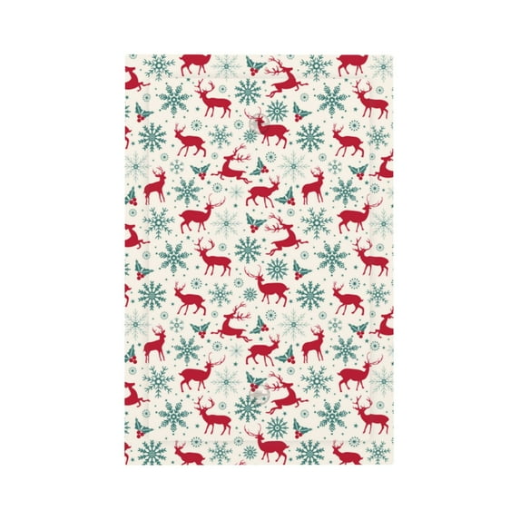 Balery Vintage Christmas Reindeer for Duplex Wall Plates Kit, Electrical Outlet Covers, Standard Size 1-Gang 5.0" x3.0", Electric Receptacle Plug Covers-Style V