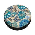 thumbnail image 1 of Balery Vintage Floral Butterflies Tire Covers - Tough Tire Wheel Protector for Truck, SUV, Trailer, Camper, RV -17 inch, 1 of 8