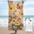 thumbnail image 1 of Balery Vintage Floral Butterfly Collage Print Towels - Luxurious Jumbo Bath Sheet - Highly Absorbent and Quick Dry Extra Large Bath Towel - Super Soft Hotel Quality Towel-31.5"x63", 1 of 8
