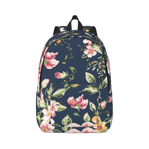 Balery Vintage Floral Vintage Canvas Backpack for Men and Women - Large Capacity, Durable Travel Laptop Bag for School, Work, Hiking, and Outdoor Activities