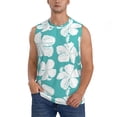 thumbnail image 1 of Balery Vintage Floral Men's Sleeveless Muscle Shirts Workout Tank Top, Moisture Wicking, Odor Protection-Large, 1 of 8
