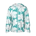 thumbnail image 1 of Balery Vintage Floral Men's Women's UPF 50+ Sun Protection Lightweight Hoodie Performance Long Sleeve Shirt for Fishing Running-, 1 of 9