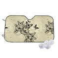 thumbnail image 1 of Balery Vintage Floral Print Car Windshield Sun Shade,Windshield Sunshade for Car Pickup Truck SUV Accessories-Medium, 1 of 7