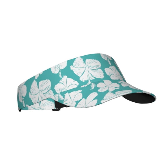 Balery Vintage Floral Sport Wear Athletic Visor Sun Sports Visor Hat Visor Adjustable Cap for Women and Men (One Size)
