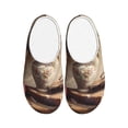 thumbnail image 1 of Balery Vintage Floral Vase With Books Pattern Women's Fuzzy Memory Foam Slippers Fluffy Winter House Shoes Indoor and Outdoor-40/41, 1 of 7