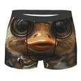 thumbnail image 1 of Balery Vintage Gentleman Duck Men's Boxer Briefs, Soft and Breathable Cotton Underwear with nylon Waistband-Large, 1 of 9