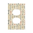 thumbnail image 1 of Balery Vintage Keys1 for Duplex Wall Plates Kit, Electrical Outlet Covers, Standard Size 1-Gang 5.0" x3.0", Electric Receptacle Plug Covers-Style S, 1 of 6