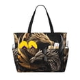thumbnail image 1 of Balery Vintage Metal Dragon Beach Travel Bag - Water-Resistant, Large Capacity Lightweight Tote with 7 Pockets for Women and Men - Perfect for Beach, Pool, Gym, and Travel, 1 of 7