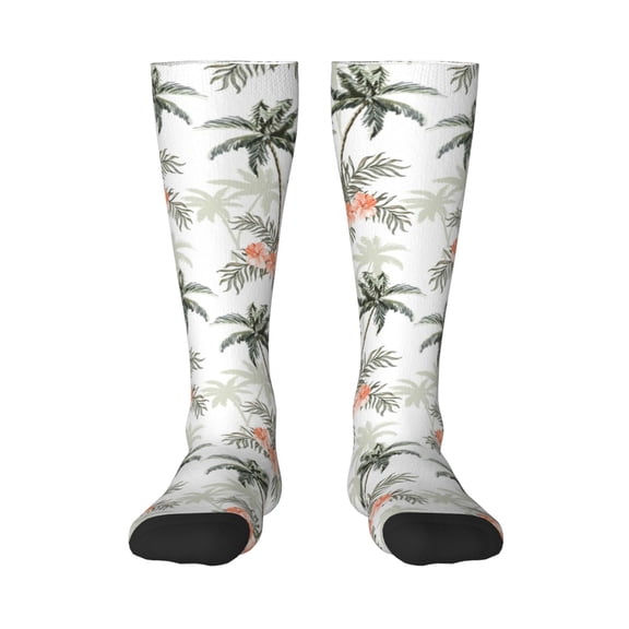 Balery Vintage Palm Trees Fun Novelty Socks Men'S Women'S Crew Socks Funny Crazy Novelty Socks Quirky And Cool Socks
