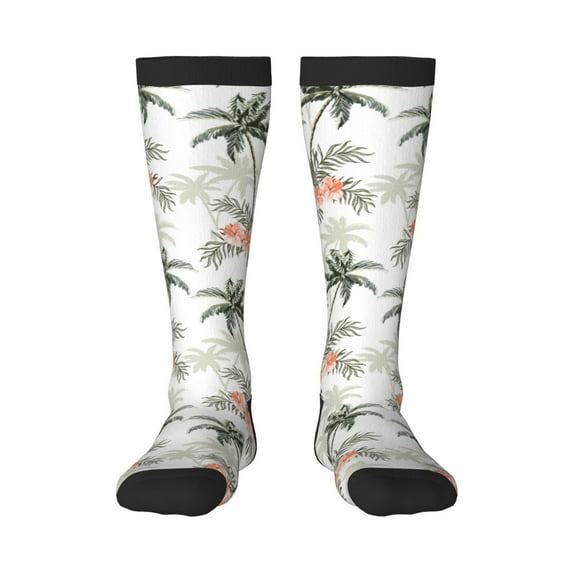 Balery Vintage Palm Trees Fun Novelty Socks Men'S Women'S Crew Socks Funny Crazy Novelty Socks Quirky And Cool Socks