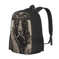 thumbnail image 1 of Balery Vintage Ram Pilot Backpack for Men and Women - Durable 600D Oxford Cloth -Large Capacity, Water-Resistant School, Travel, and Hiking Bag, 1 of 7