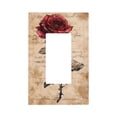 thumbnail image 1 of Balery Vintage Rose Botanical Art for Duplex Wall Plates Kit, Electrical Outlet Covers, Standard Size 1-Gang 5.0" x3.0", Electric Receptacle Plug Covers-Style U, 1 of 6