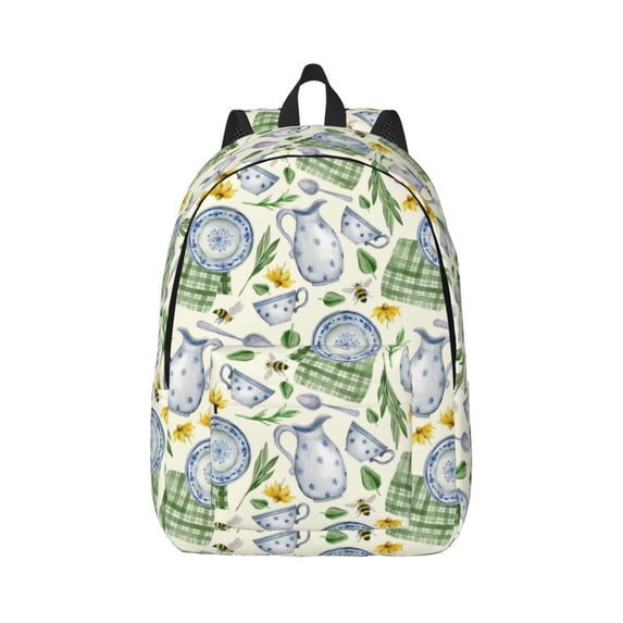 Balery Vintage Utensils Vintage Canvas Backpack for Men and Women - Large Capacity, Durable Travel Laptop Bag for School, Work, Hiking, and Outdoor Activities