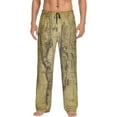 thumbnail image 1 of Balery Vintage World Map print Men's Pajama Pants,Ultra Lightweight Pjs,Lounge Pant-XX-Large, 1 of 9