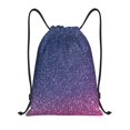 thumbnail image 1 of Balery Violet Glitter Pattern Drawstring Backpack Bag Sport Gym Sackpack Cinch Bags Pattern Drawstring Backpack Bag Sport Gym Sackpack Cinch Bags -Medium, 1 of 6