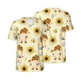 thumbnail image 1 of Balery Watercolor Bee Honey Honeycomb Bee Baseball Jersey for Men Casual Button Down Shirts Short Sleeve Active Team Sports Uniform-XX-Large, 1 of 9