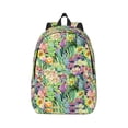 thumbnail image 1 of Balery Watercolor Blooming Cactus Vintage Canvas Backpack for Men and Women - Large Capacity, Durable Travel Laptop Bag for School, Work, Hiking, and Outdoor Activities, 1 of 7