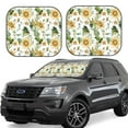 thumbnail image 1 of Balery Watercolor Bright Sunflowers Sun Shield 2 Pack For Car Front Windows Foldable Sun Visor Protector Blocks Max Uv Rays And Keeps Your Vehicle Cool For Most Sedans Suv Truck, 1 of 7