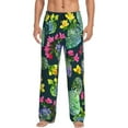 thumbnail image 1 of Balery Watercolor Cactuses print Men's Pajama Pants,Ultra Lightweight Pjs,Lounge Pant-Small, 1 of 9