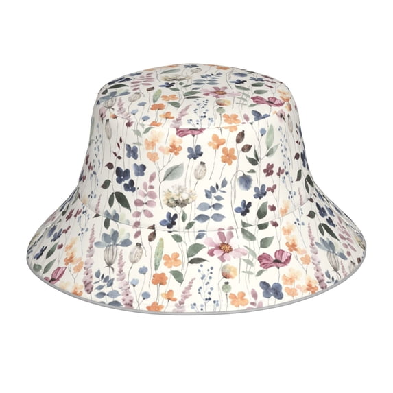 Balery Watercolor Floral Sun Hats for Men Women Bucket Hat UPF 50+ Buckey Hat Boonie Hat Foldable UV Protection Hiking Beach Fishing Summer