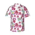 thumbnail image 1 of Balery Watercolor Flowers Print Men's Hawaiian Shirts Short Sleeve Beach Shirt Relaxed Fit Vacation Button Down Shirts-Medium, 1 of 9