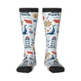 thumbnail image 1 of Balery Watercolor Nautical Fun Novelty Socks Men'S Women'S Crew Socks Funny Crazy Novelty Socks Quirky And Cool Socks, 1 of 9