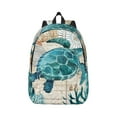 thumbnail image 1 of Balery Watercolor Sea Turtle Vintage Canvas Backpack for Men and Women - Large Capacity, Durable Travel Laptop Bag for School, Work, Hiking, and Outdoor Activities, 1 of 7