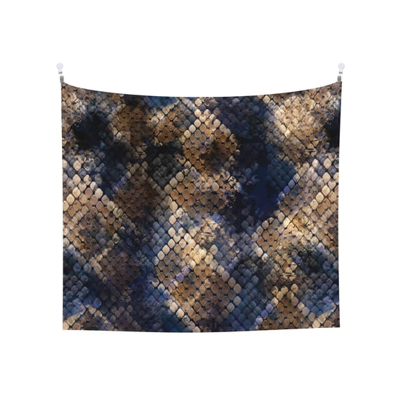 Balery Watercolor Snake Skin Pattern Tapestry 60x51 Inches - Large Wall Hanging Tapestry for Bedroom, Living Room, Dorm Decor - Artistic and Aesthetic Room Decor