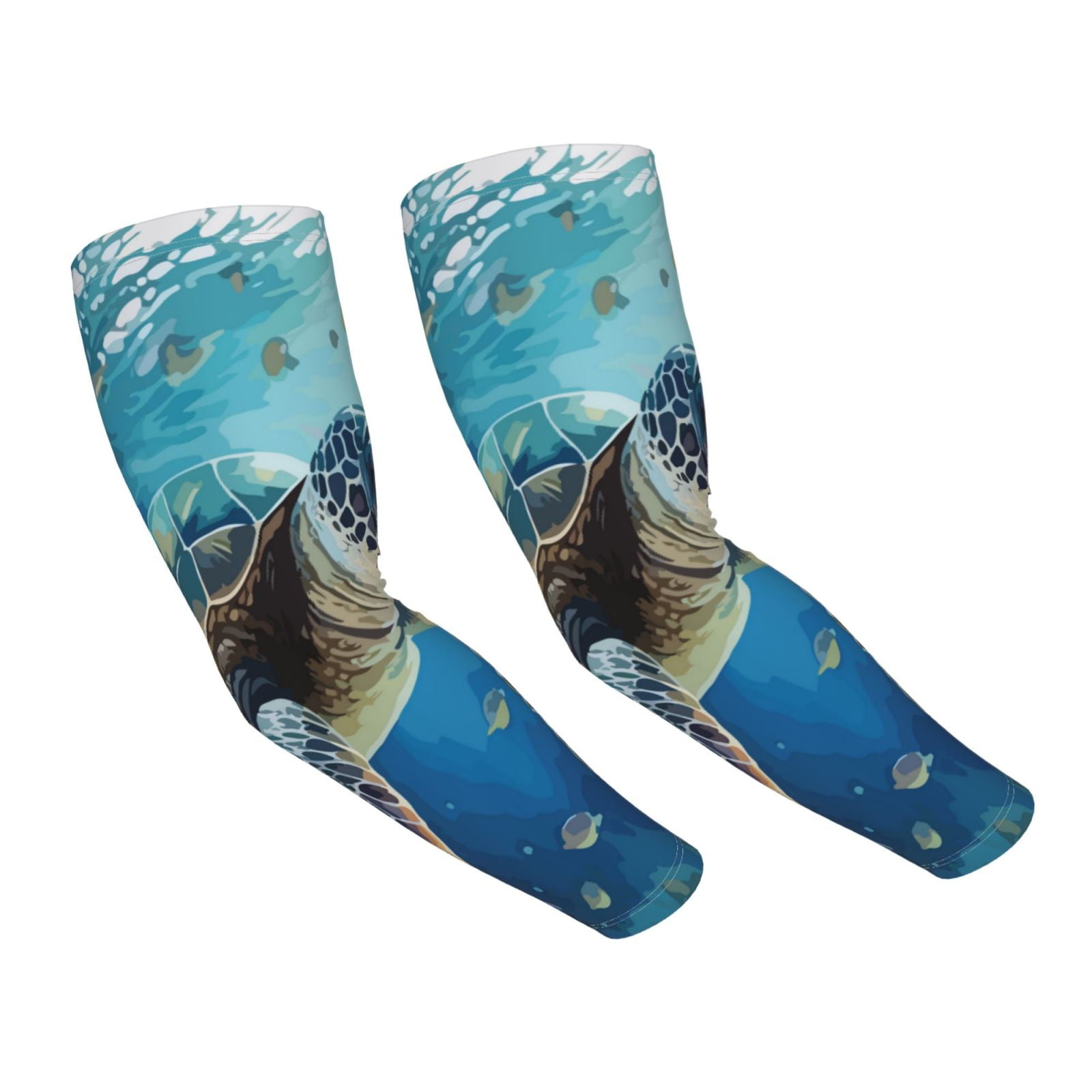 SportsTrail Cooling Arm Sleeves – UPF 50+ Sun Protection, Moisture-Wicking, Breathable, One Size, For Men, Women & Kids (Tattoo Coverage In Black/Dark Blue/Purple)