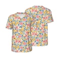 thumbnail image 1 of Balery Watercolor Wildflowers Baseball Jersey for Men Casual Button Down Shirts Short Sleeve Active Team Sports Uniform-X-Large, 1 of 9