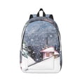 thumbnail image 1 of Balery Watercolor Winter Landscape For Christmas Vintage Canvas Backpack for Men and Women - Large Capacity, Durable Travel Laptop Bag for School, Work, Hiking, and Outdoor Activities, 1 of 7