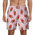 thumbnail image 1 of Balery Watermelon Ice Cream Mens Swim Trunks Swim Shorts for Men Quick Dry Inseam Beach Shorts with Compression Liner Pocket-3X-Large, 1 of 9