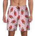 thumbnail image 1 of Balery Watermelon Ice Cream Mens Swim Trunks Swim Shorts for Men Quick Dry Inseam Beach Shorts with Compression Liner Pocket-Large, 1 of 9