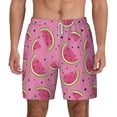 thumbnail image 1 of Balery Watermelon Mens Swim Trunks Swim Shorts for Men Quick Dry Inseam Beach Shorts with Compression Liner Pocket-X-Large, 1 of 9