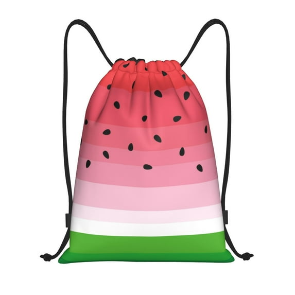 Balery Watermelon Pattern Drawstring Backpack Bag Sport Gym Sackpack Cinch Bags Pattern Drawstring Backpack Bag Sport Gym Sackpack Cinch Bags -Medium