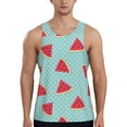 thumbnail image 1 of Balery Watermelon Pattern Men's Workout Tank Top Gym Muscle Tee Fitness Bodybuilding Sleeveless T Shirt Quick Dry Fit Muscle Tank Top Slim-Fit Tank-Medium, 1 of 7