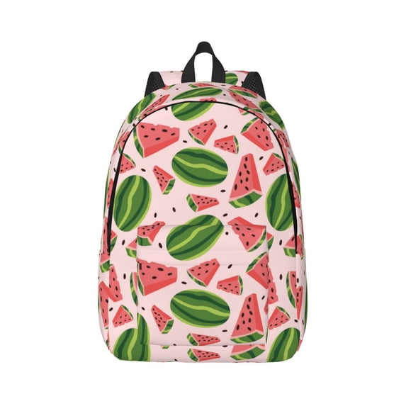 Balery Watermelon Vintage Canvas Backpack for Men and Women - Large Capacity, Durable Travel Laptop Bag for School, Work, Hiking, and Outdoor Activities