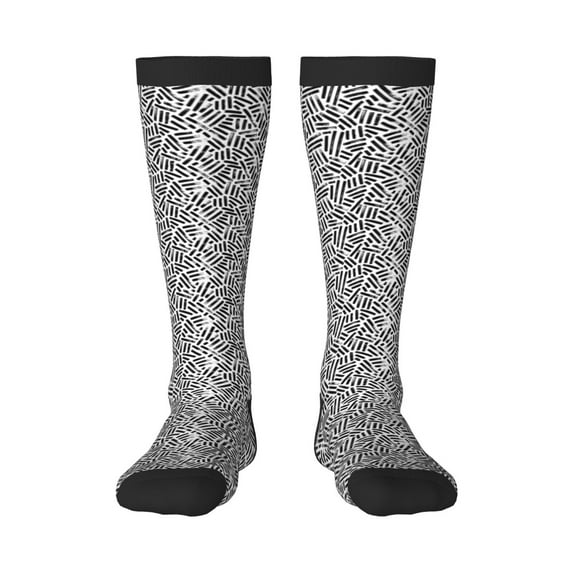 Balery Weave Geometric Fun Novelty Socks Men'S Women'S Crew Socks Funny Crazy Novelty Socks Quirky And Cool Socks