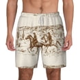 thumbnail image 1 of Balery Western Desert Cowboys1 Mens Swim Trunks Swim Shorts for Men Quick Dry Inseam Beach Shorts with Compression Liner Pocket-Medium, 1 of 9