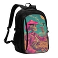 thumbnail image 1 of Balery Western Desert Skull Cowboy (2) Print USB Charging Backpack for Men and Women - Water-Resistant, Anti-Theft Laptop Backpack with USB Port for Travel, Work, School, and College, 1 of 7