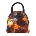 thumbnail image 1 of Balery Western Fire Cowboy Pattern Lunch Bag Women, Lunch Box, Lunch Bag, Small Leakproof Lunch Tote Large Capacity Reusable Insulated Cooler Lunch Container-One Size, 1 of 6
