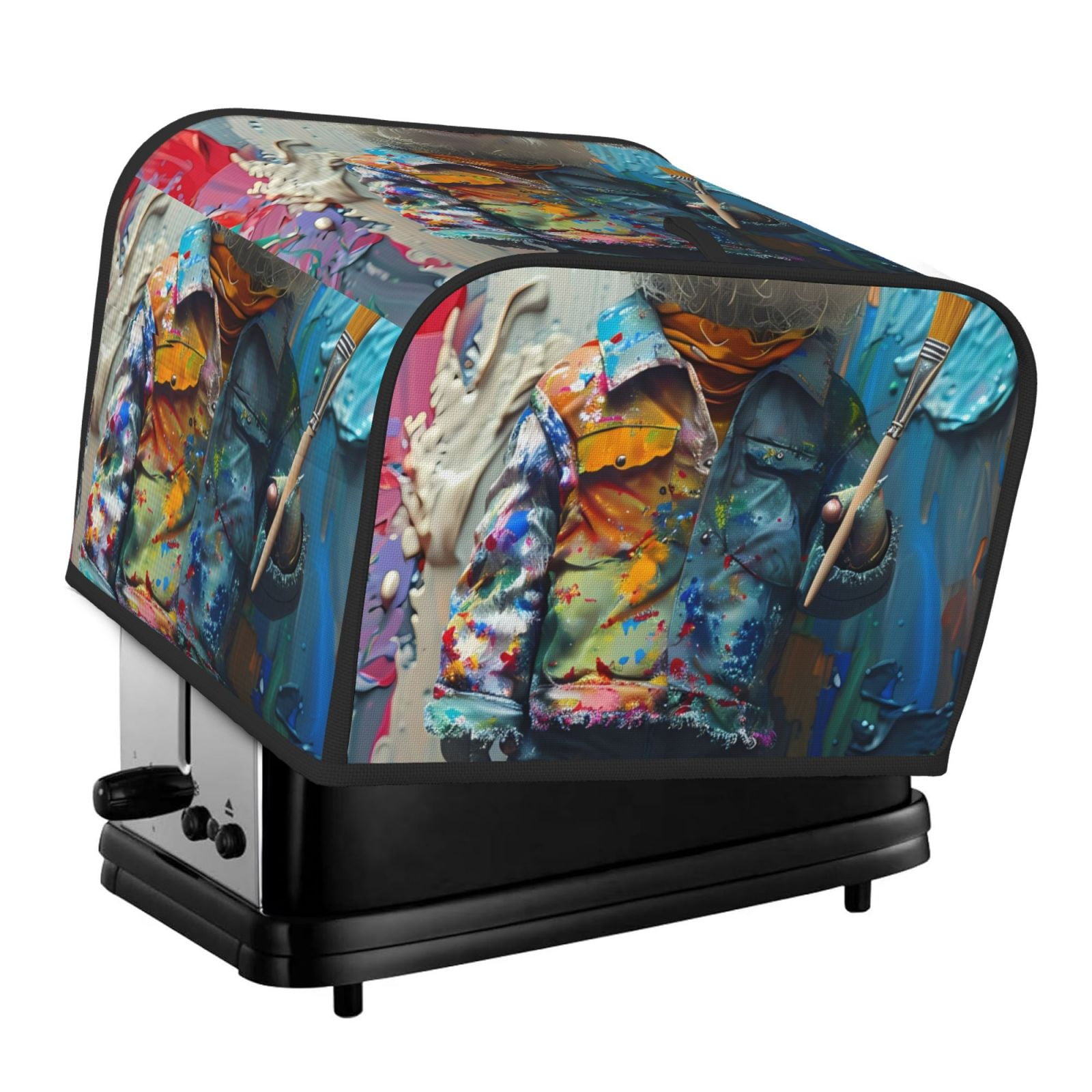 Balery Whimsical Goat Artist Pattern Oven Cover Kitchen Bread Machine