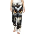thumbnail image 1 of Balery Whimsical Owl On Branch print Women's Pajama Pants,Ultra Lightweight Pjs,Lounge Pant-Medium, 1 of 9