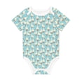 thumbnail image 1 of Balery White Geese and Flower Pattern Baby Climbing Clothes Infant Bodysuit Cute Infant Bodysuit Baby Romper-2 Years, 1 of 7