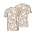 thumbnail image 1 of Balery White Goose Baseball Jersey for Men Casual Button Down Shirts Short Sleeve Active Team Sports Uniform-3X-Large, 1 of 9